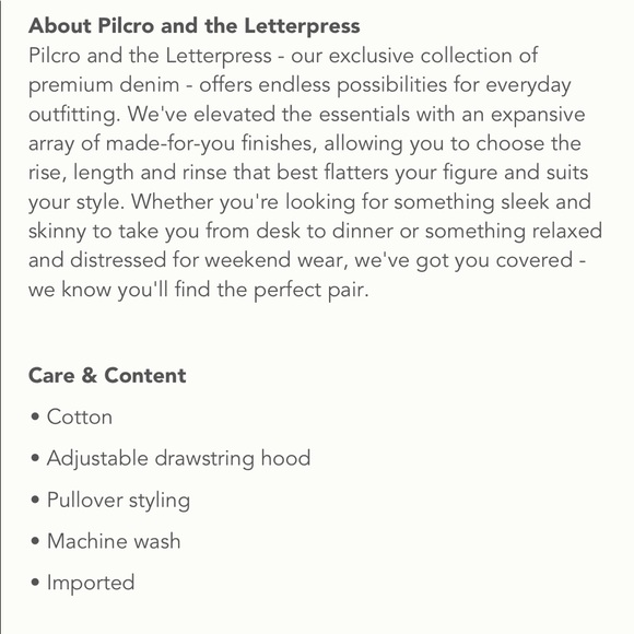 Anthropologie | PILCRO FLYNN HOODIE | XS - Picture 3 of 3